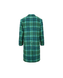 Andersson Bell MORIENS DOUBLE BREASTED COAT awa567m(GREEN/BLUE)