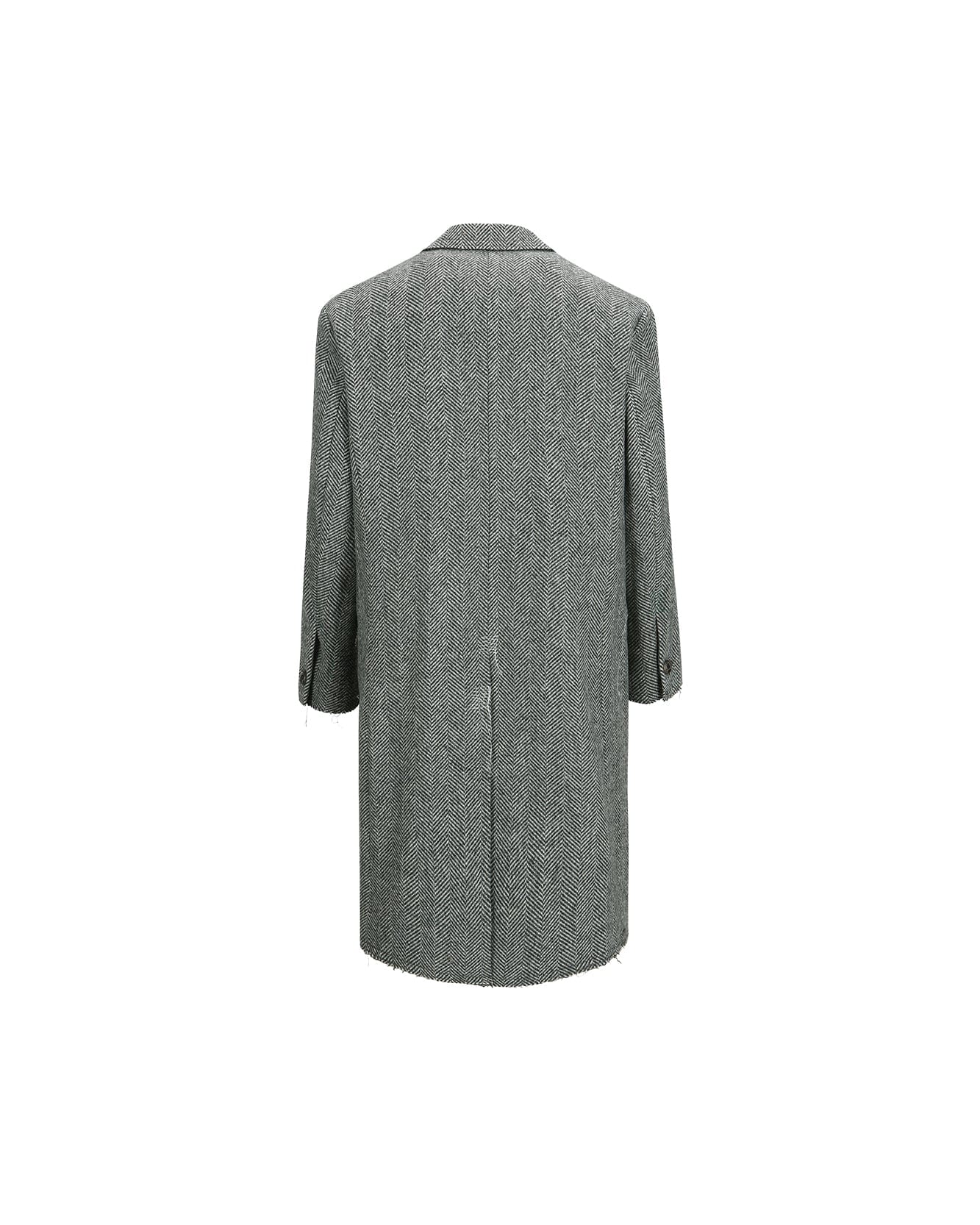 Andersson Bell MORIENS DOUBLE BREASTED COAT awa567m(GREY)