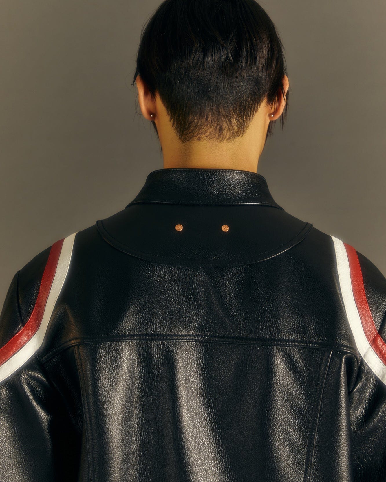 Andersson Bell MOTORCYCLE LEATHER JACKET awa559m(BLACK)