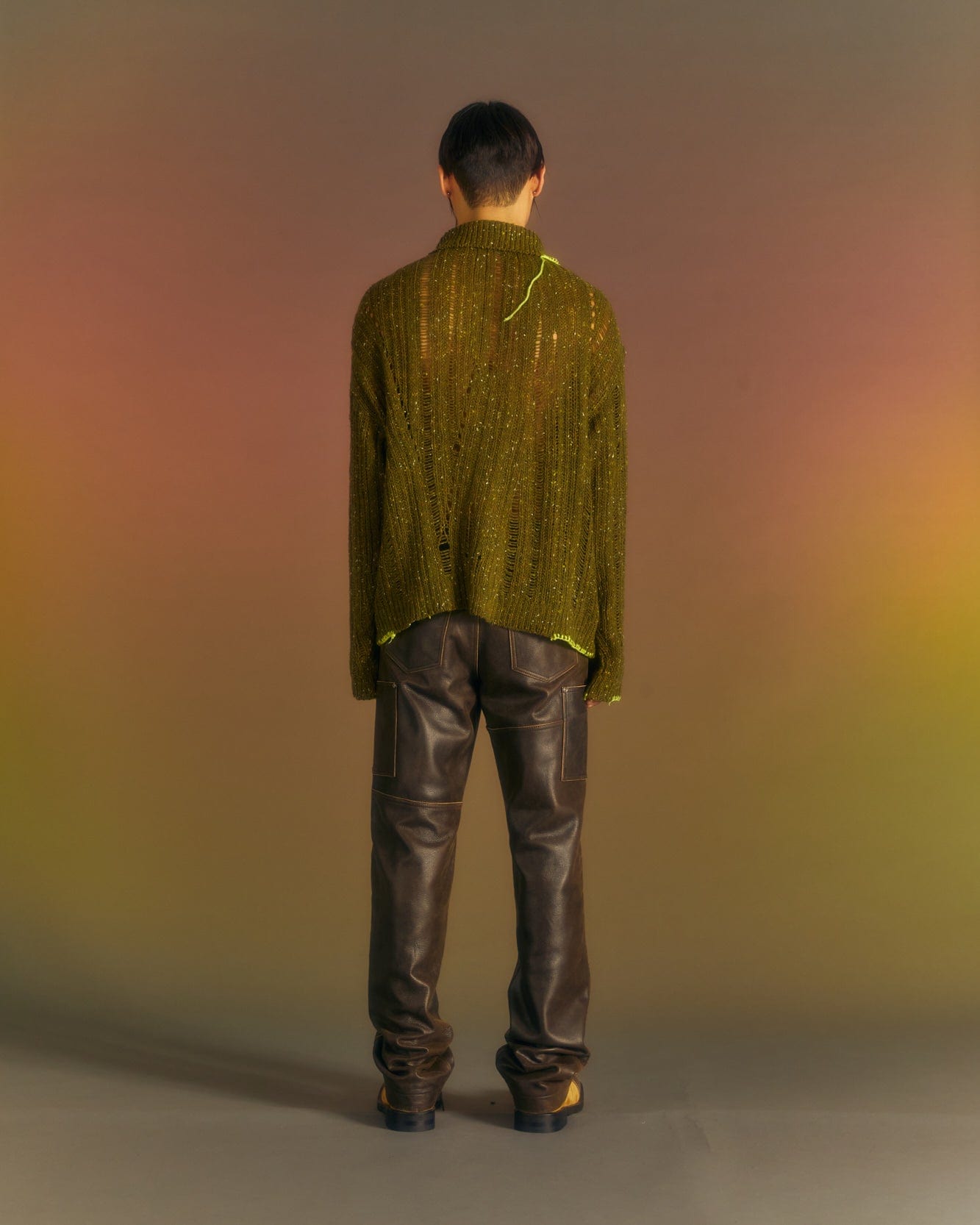 Andersson Bell NEP WOOL CARDIGAN atb1010m(KHAKI)