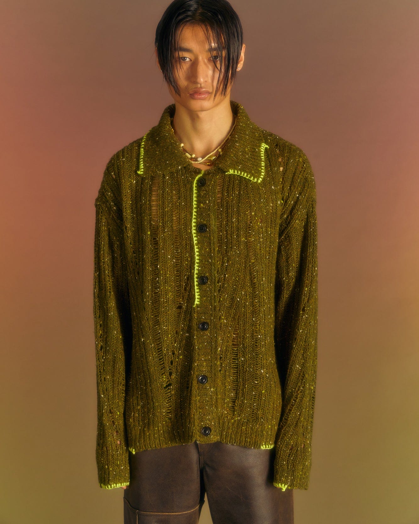 NEP WOOL CARDIGAN atb1010m(KHAKI) – Andersson Bell