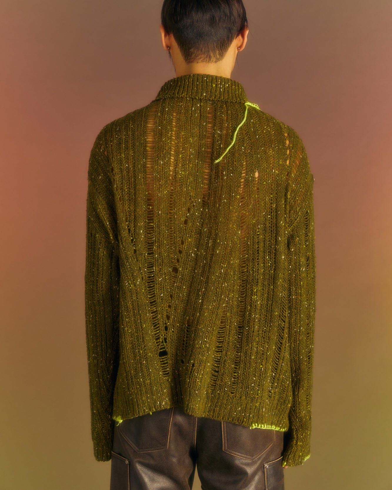 Andersson Bell NEP WOOL CARDIGAN atb1010m(KHAKI)
