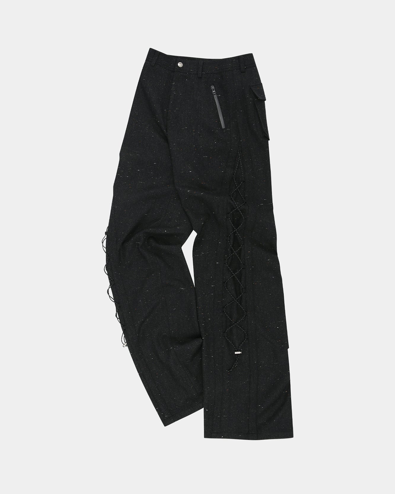 NEP WOOL LACE-UP WIDE PANTS apa769w(BLACK) – Andersson Bell