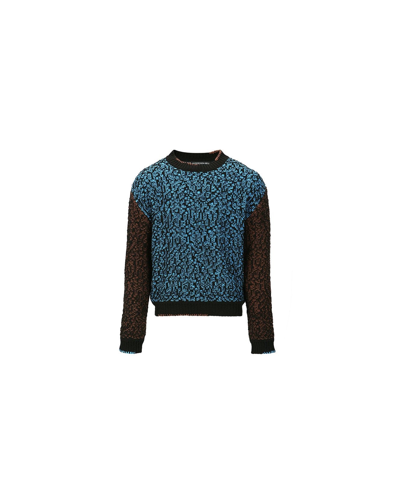 NET CREW-NECK SWEATER atb1036m(MULTI) – Andersson Bell