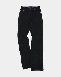 Andersson Bell NEW PATCHWORK WIDE-LEG JEANS apa727m(BLACK)