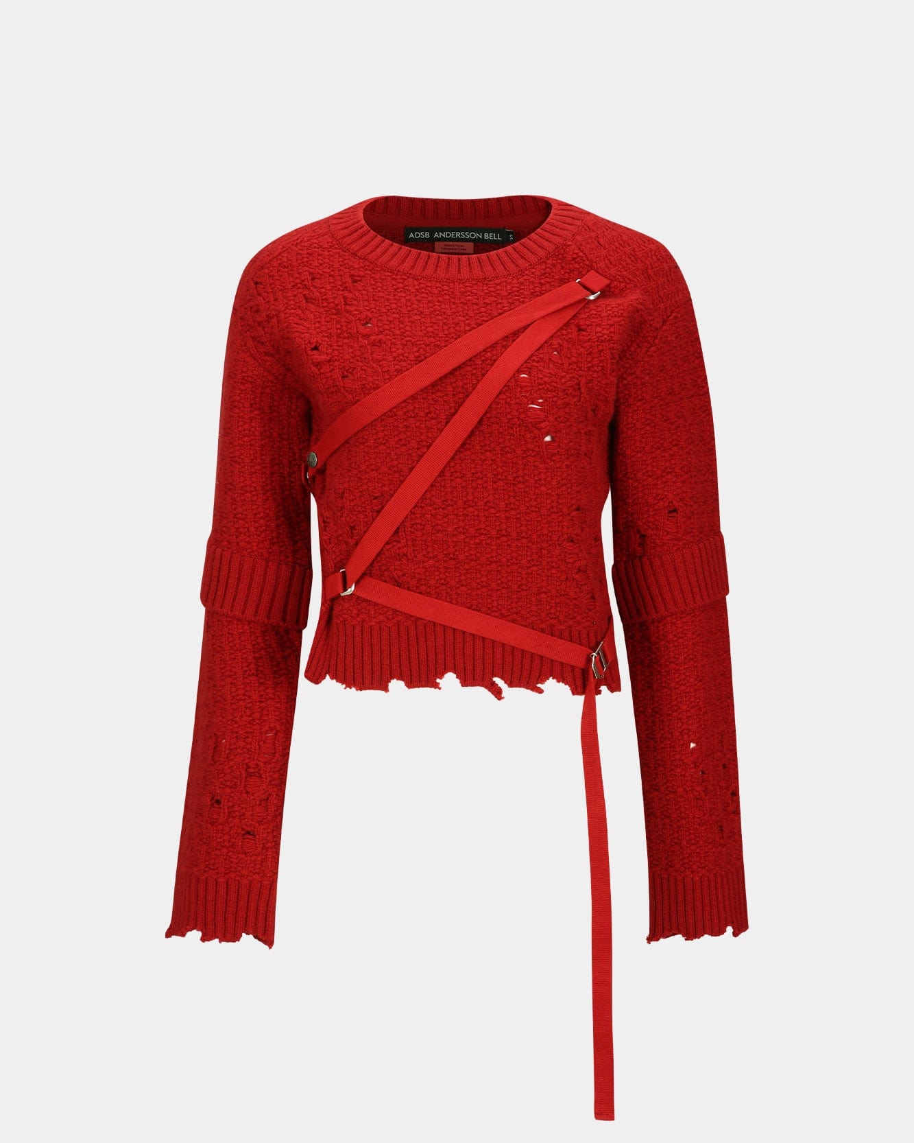 Andersson Bell NORA STRAP KNIT PULLOVER atb1196w(SCARLET)