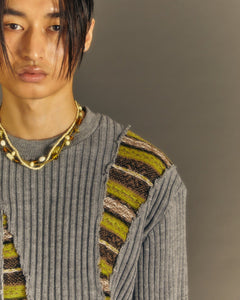 Andersson Bell NORDIC CREW-NECK SWEATER atb1031m(GREY)