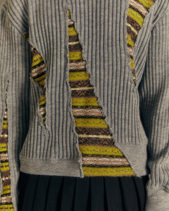 Andersson Bell NORDIC CREW-NECK SWEATER atb1031m(GREY)