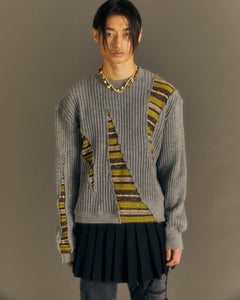 Andersson Bell NORDIC CREW-NECK SWEATER atb1031m(GREY)