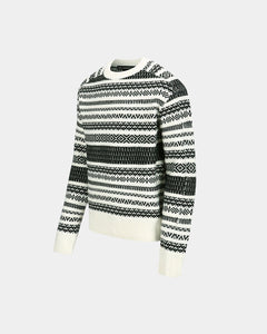 Andersson Bell NORDIC CREW-NECK SWEATER atb1162m(ECRU)