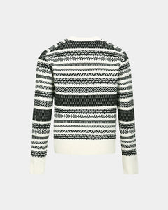 Andersson Bell NORDIC CREW-NECK SWEATER atb1162m(ECRU)