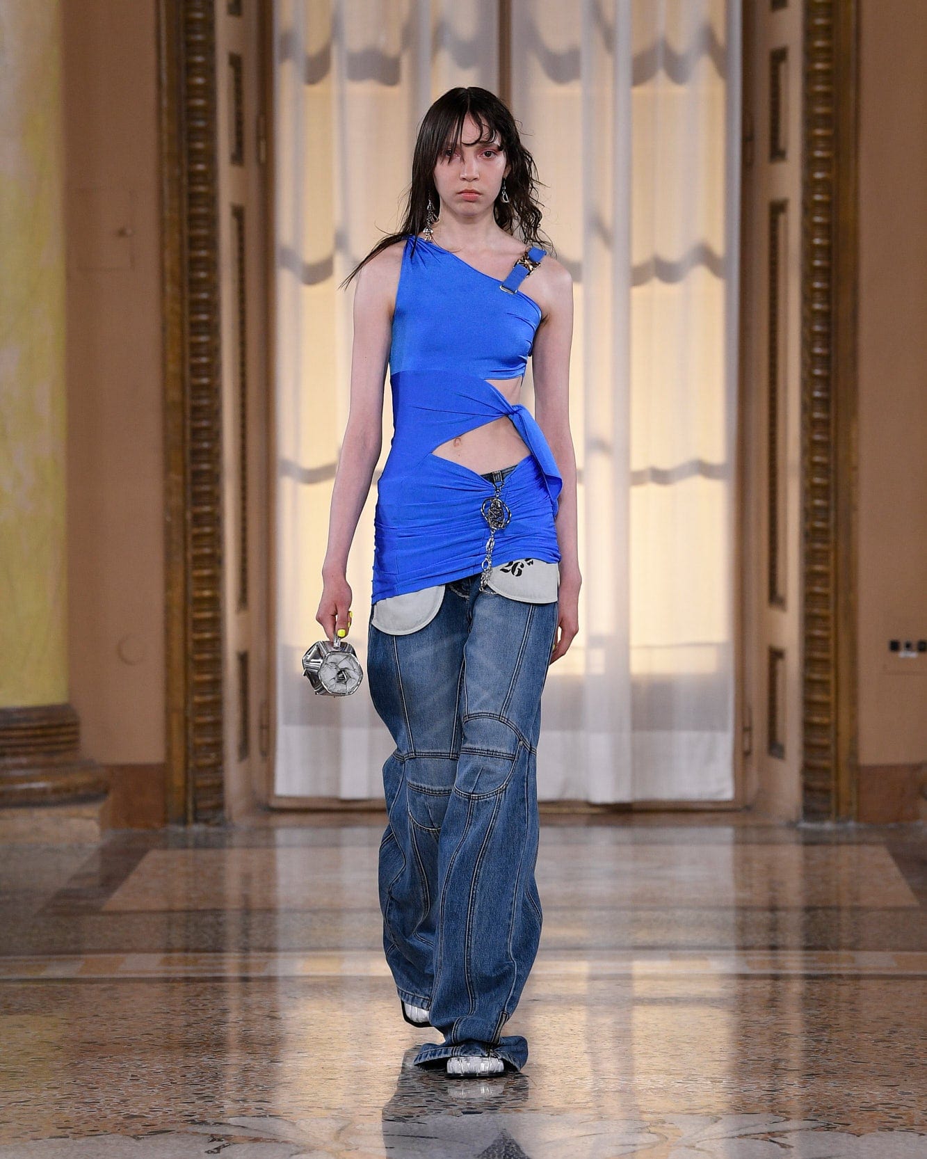 Andersson Bell ONE ADSB LOGO PENDANT KEYRING aaa369u(SILVER)