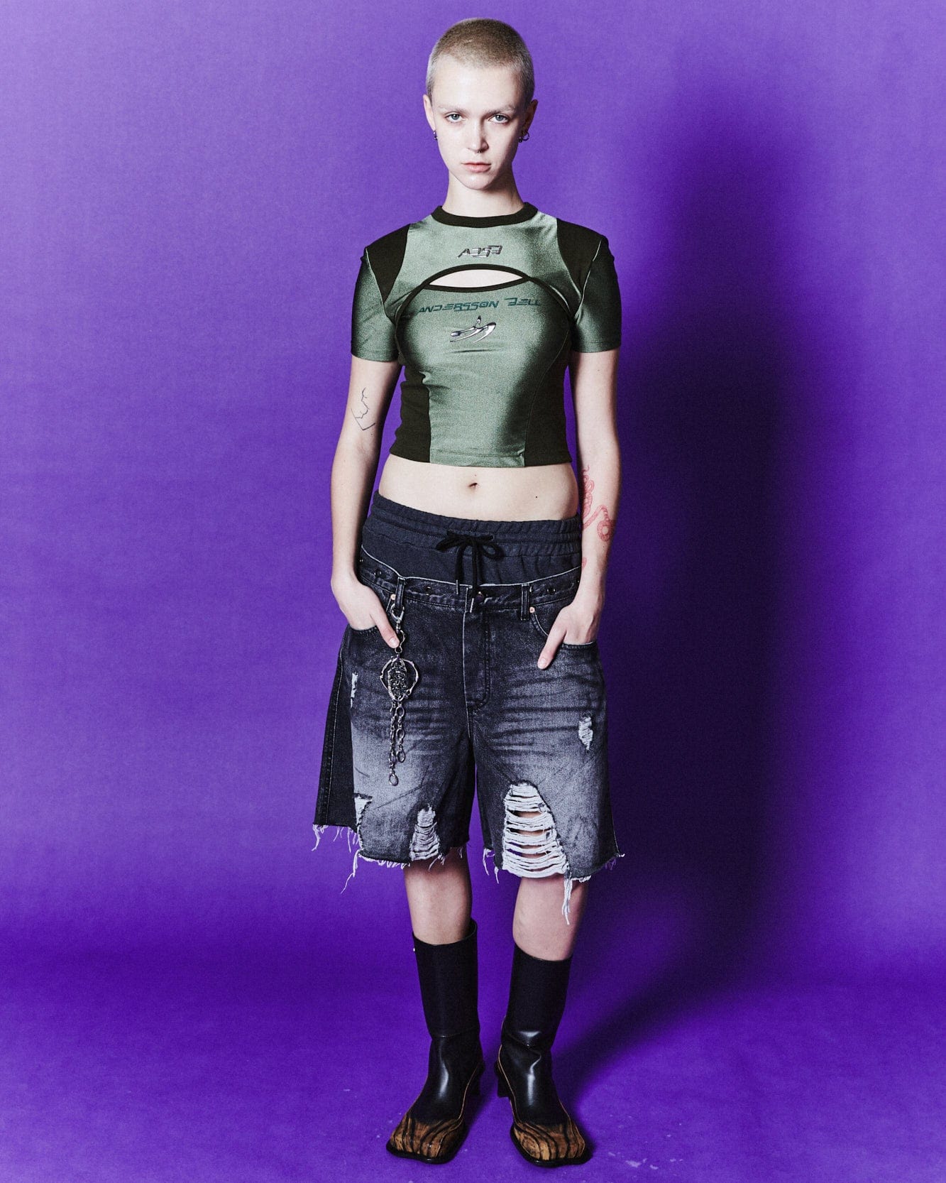 Andersson Bell ONE ADSB LOGO PENDANT KEYRING aaa369u(SILVER)