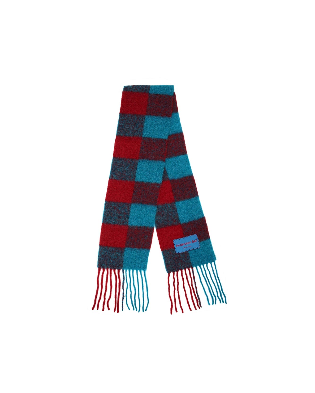 (ESSENTIAL) BILLY NEW CHECK SCARF aaa324u(RED)