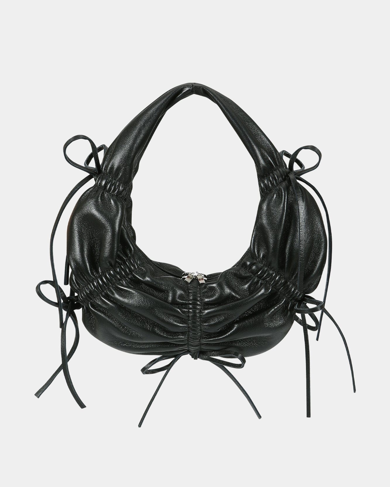SMALL DUMPLING LEATHER BAG aaa400w(BLACK) – Andersson Bell