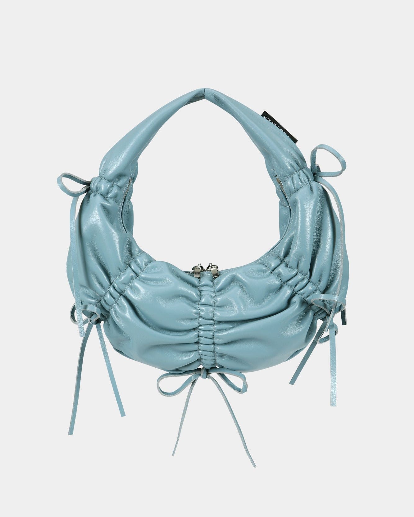 SMALL DUMPLING LEATHER BAG aaa400w(SKY BLUE) – Andersson Bell SMALL DUMPLING LEATHER BAG aaa400w(SKY BLUE) – Andersson Bell