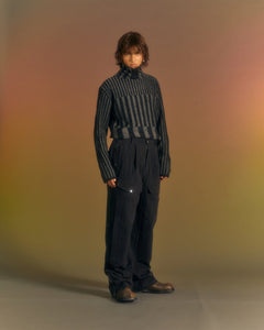 Andersson Bell PAULEN DENIM CARGO PANTS apa672m(BLACK)