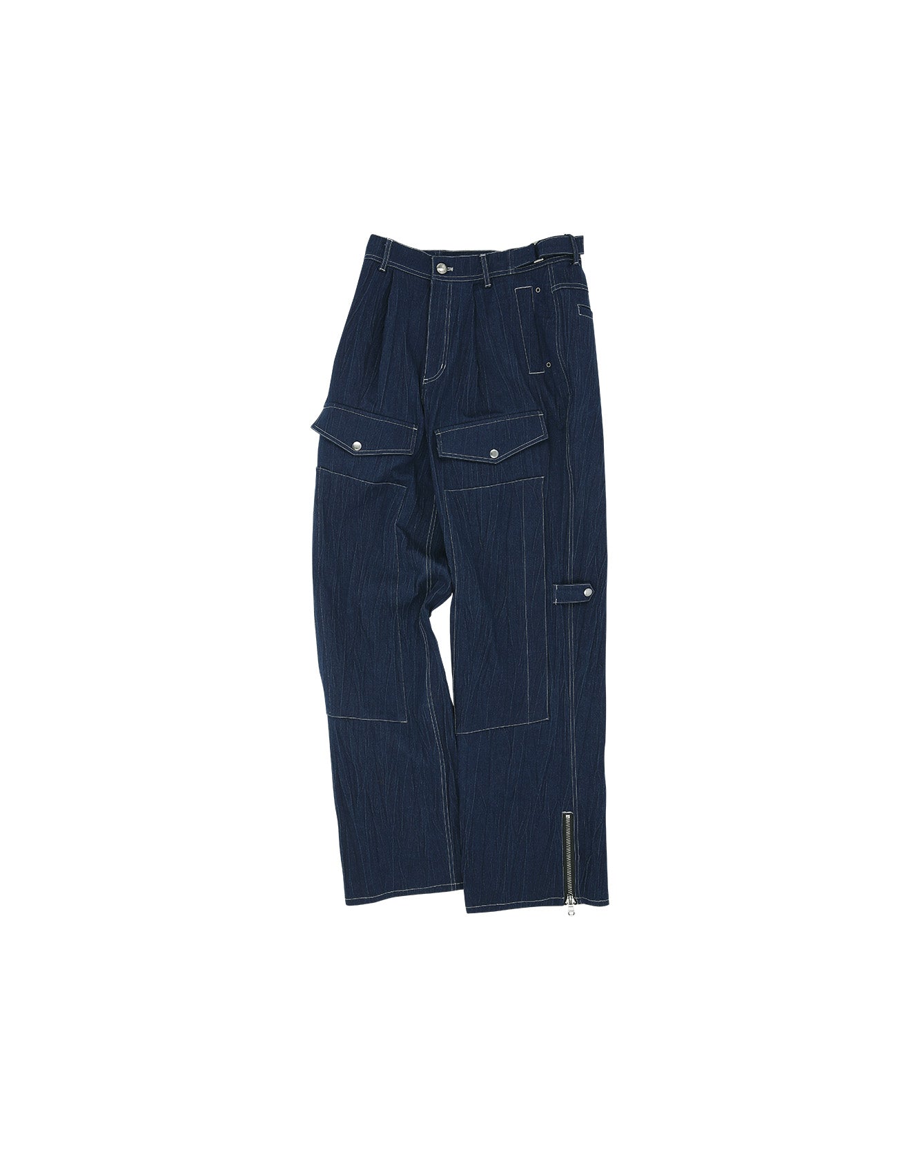 Andersson Bell PAULEN DENIM CARGO PANTS apa672m(BLUE)