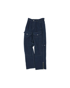 Andersson Bell PAULEN DENIM CARGO PANTS apa672m(BLUE)
