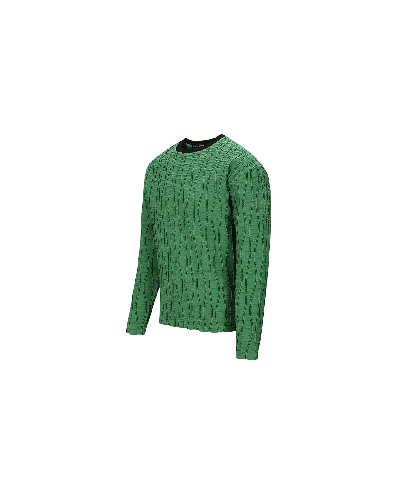 RAON TOP STITCH CREW-NECK SWEATER atb1020m(GREEN)