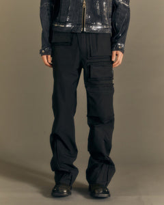 Andersson Bell RAW EDGE MULTI-POCKET PANTS apa681m(BLACK)