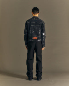 Andersson Bell RAW EDGE MULTI-POCKET PANTS apa681m(BLACK)