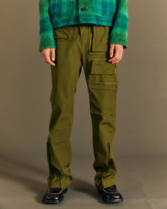 Andersson Bell RAW EDGE MULTI-POCKET PANTS apa681m(KHAKI)
