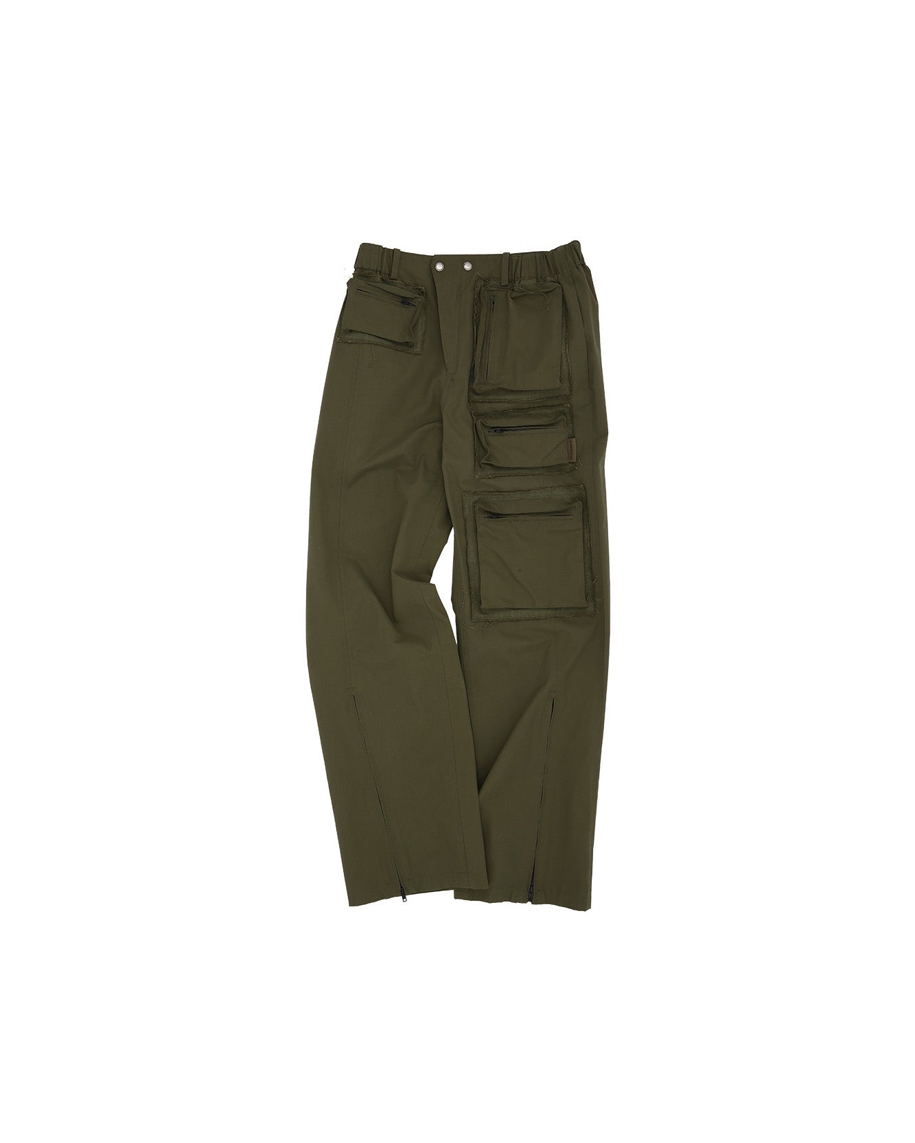 Andersson Bell RAW EDGE MULTI-POCKET PANTS apa681m(KHAKI)