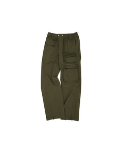 Andersson Bell RAW EDGE MULTI-POCKET PANTS apa681m(KHAKI)