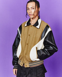 Andersson Bell ROBYN VARSITY JACKET awa584m(OLIVE)