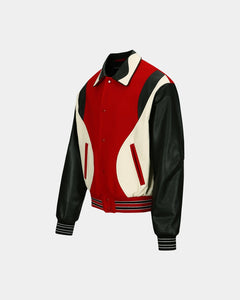 Andersson Bell ROBYN VARSITY JACKET awa584m(RED)