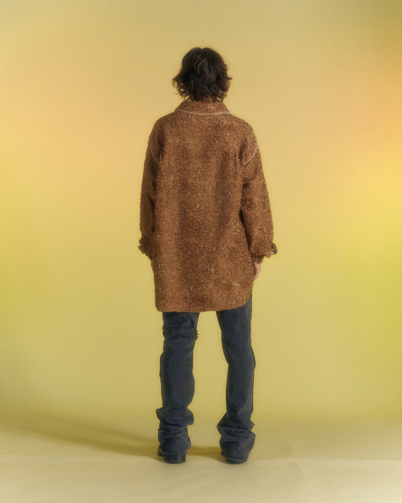 Andersson Bell SANDY BUDDY EMBROIDERY SHIRT atb1009m(CAMEL)