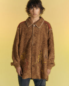 Andersson Bell SANDY BUDDY EMBROIDERY SHIRT atb1009m(CAMEL)