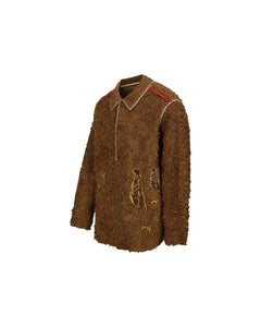 Andersson Bell SANDY BUDDY EMBROIDERY SHIRT atb1009m(CAMEL)