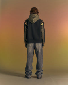 Andersson Bell SEOUL23 CONTRAST HOODIE atb1011m(BLACK)