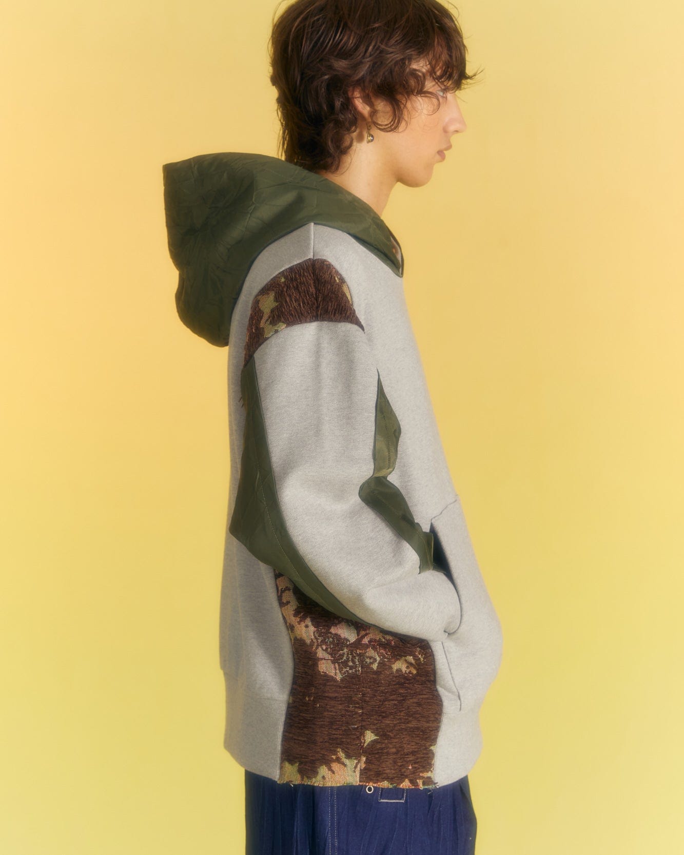 Andersson Bell SEOUL23 CONTRAST HOODIE atb1011m(GREY)
