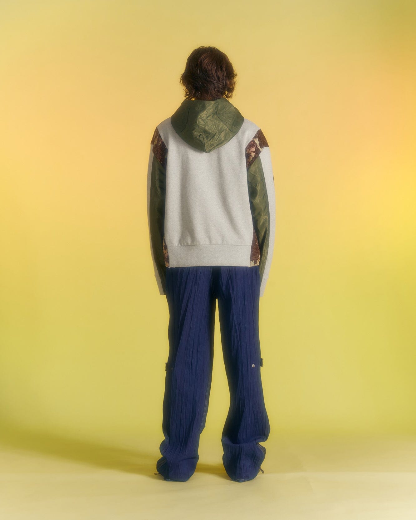 Andersson Bell SEOUL23 CONTRAST HOODIE atb1011m(GREY)