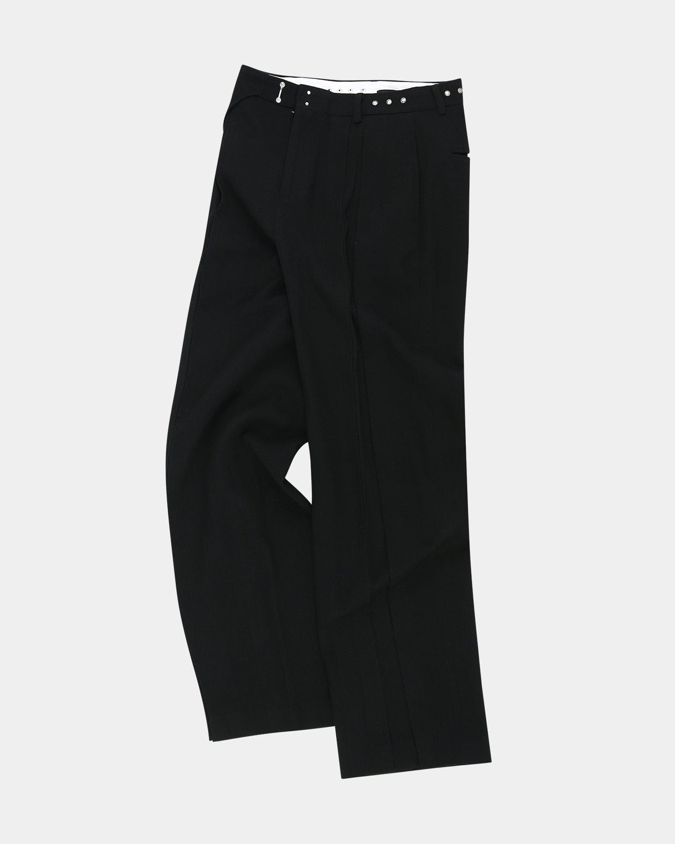 SOE TWILL WOOL WRAP TROUSERS apa754m(BLACK) – Andersson Bell