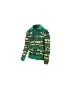 Andersson Bell SUBMERGE NORDIC ZIP-UP CARDIGAN atb1008m(GREEN)