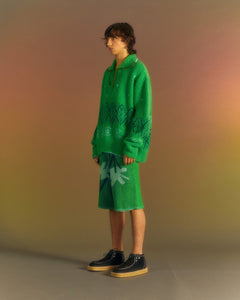 Andersson Bell TETLIN HALF ZIP-UP SWEATER atb1037m(GREEN)