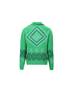Andersson Bell TETLIN HALF ZIP-UP SWEATER atb1037m(GREEN)