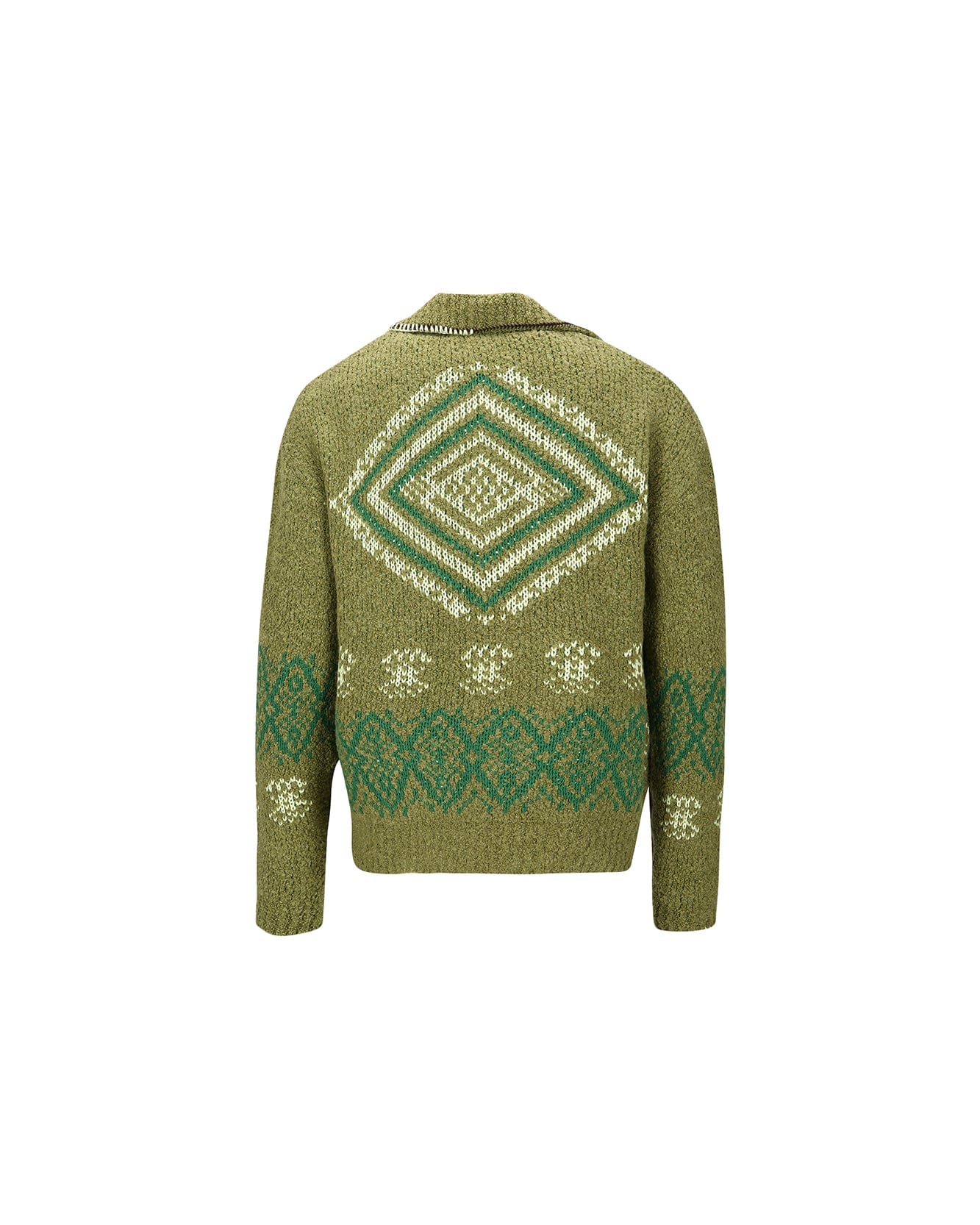 Andersson Bell TETLIN HALF ZIP-UP SWEATER atb1037m(KHAKI)