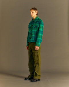 Andersson Bell TOULOUSE WOOL TRUCKER JACKET awa554m(GREEN /BLUE)