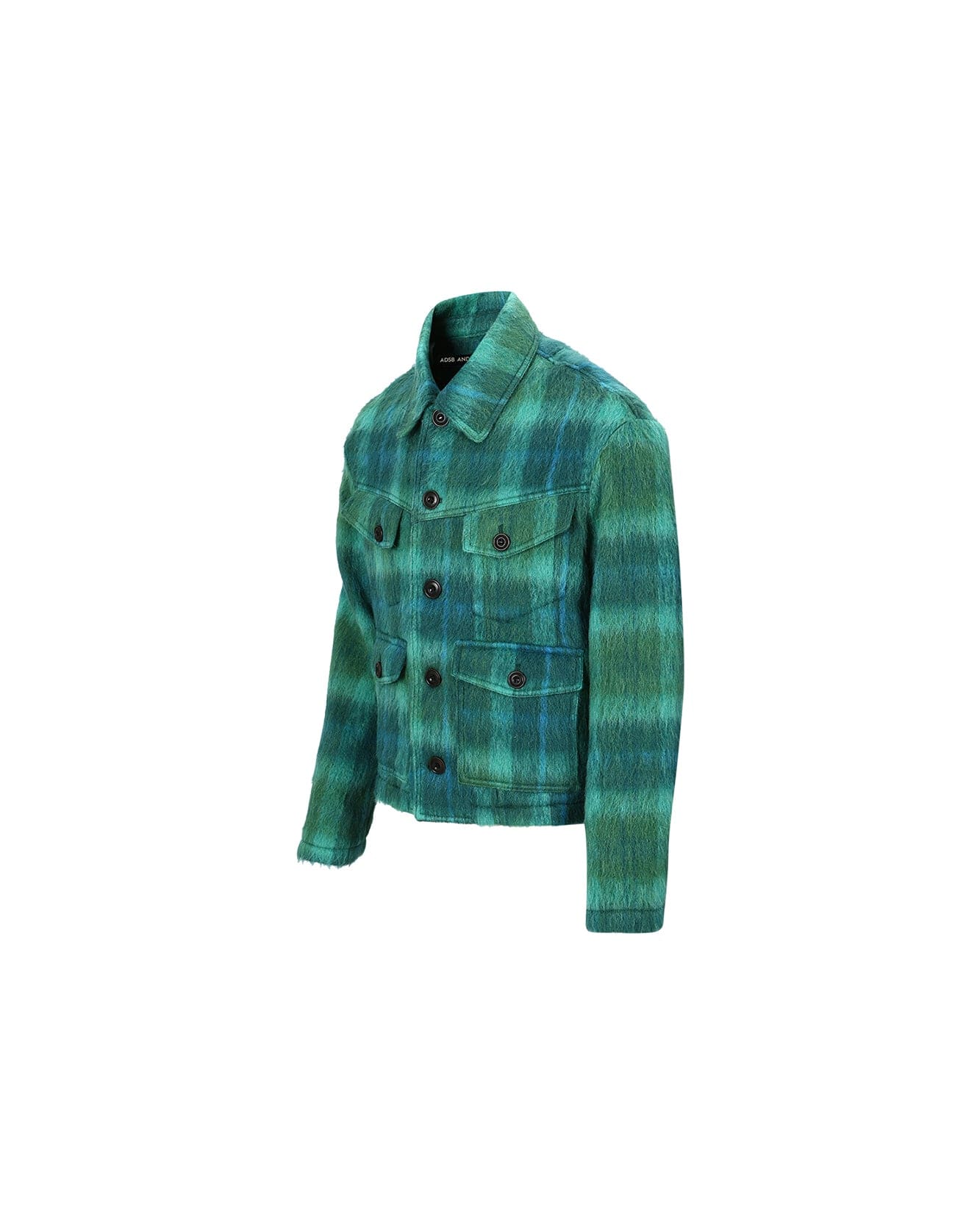 Andersson Bell TOULOUSE WOOL TRUCKER JACKET awa554m(GREEN /BLUE)