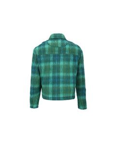Andersson Bell TOULOUSE WOOL TRUCKER JACKET awa554m(GREEN /BLUE)