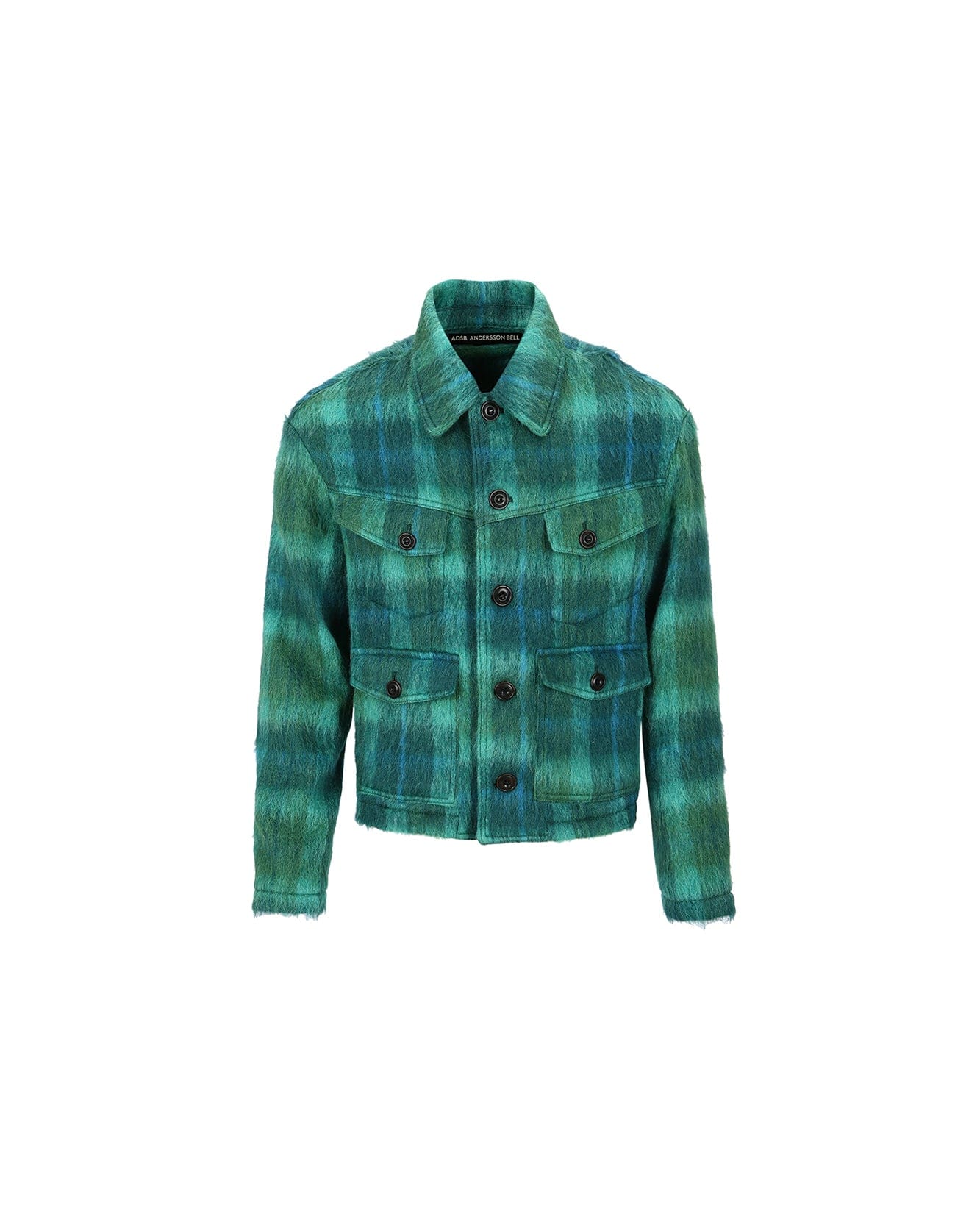 Andersson Bell TOULOUSE WOOL TRUCKER JACKET awa554m(GREEN /BLUE)