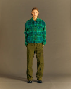 Andersson Bell TOULOUSE WOOL TRUCKER JACKET awa554m(GREEN /BLUE)
