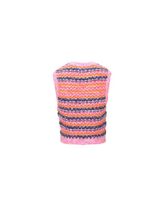 Andersson Bell UNISEX CANDY CREW-NECK VEST atb1016u(PINK)