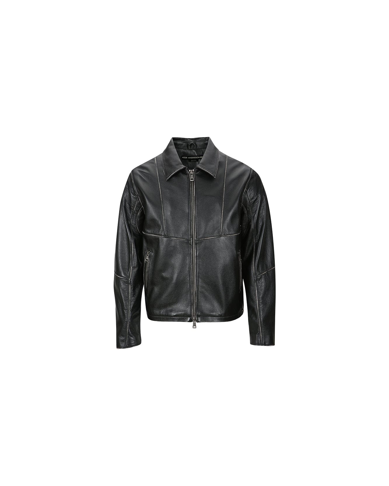 UNISEX DRESZEN LEATHER ZIP-UP JACKET awa571u(BLACK) – Andersson Bell