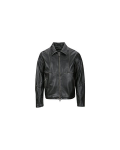 Andersson Bell UNISEX DRESZEN LEATHER ZIP-UP JACKET awa571u(BLACK)